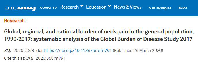 肩颈痛是全球通病，中国负担不小！(图1)